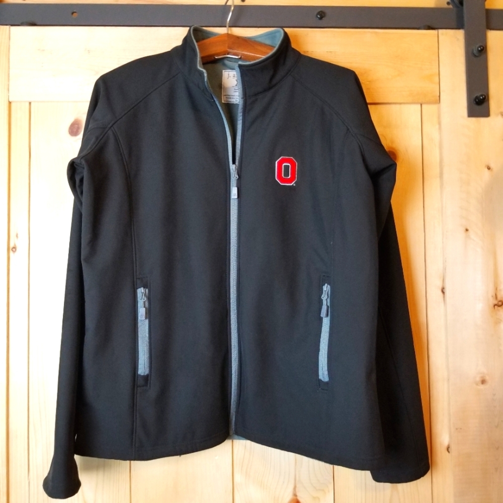 J. America Ohio State Buckeyes Zip Font Logo Jacket
